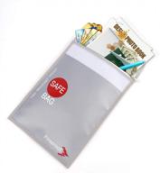 15 "x 11" огнеупорная сумка для документов для денег - не вызывающая зуд силиконовое покрытие, водонепроницаемое и огнестойкое хранилище для денег, документов, ювелирных изделий и паспорта. логотип