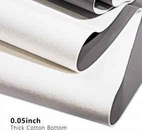 img 1 attached to High-Quality Yotache PU Fabric Leather: Perfect For Upholstery, DIY Crafts, And More In Light Gray Shade!