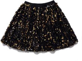 img 3 attached to Girls' Clothing Flofallzique Sequin Skirts for Dancewear - Skirts & Skorts