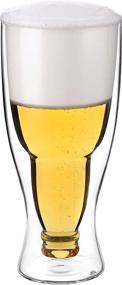 img 4 attached to Перевернутая посуда для пива с двойными стенками 13,5 унций - CnGlass набор из 1 шт.
