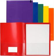 storesmart plastic archival folders - 12 folders in 6 bright colors (r900pcp6-2) logo