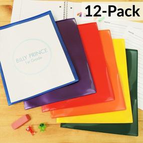 img 2 attached to StoreSMART Plastic Archival Folders - 12 Folders In 6 Bright Colors (R900PCP6-2)