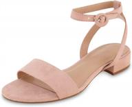 cushionaire women's nila: stylish, comfy and wide widths available low block heel sandals logo