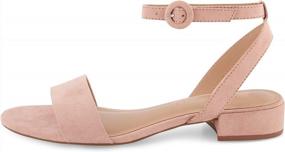 img 3 attached to CUSHIONAIRE Women'S Nila: Stylish, Comfy And Wide Widths Available Low Block Heel Sandals