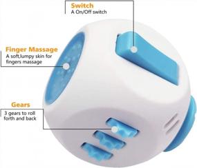 img 2 attached to Fidget Toys Cube , Premium Quality Fidget Toys Cube,Reduce Stress And Anxiety Relief For All Ages With ADHD ADD OCD Autism (White Blue