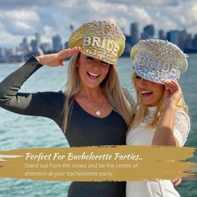 img 3 attached to Novelty Bridal Hat For Bride - Great For Bachelorette Parties, Bride Tribes & Weddings