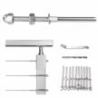 muzata 10pack cable railing kit hand swage threaded stud tensioner for 1/8" cable for 2x2 metal post deck stair cable railing hardware terminal t316 stainless steel marine grade cr23, ca6 logo