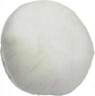 12-дюймовая круглая подушка для 9-дюймового или 10-дюймового чехла для подушки sham stuffer белая подушка-вставка премиум-класса сделано в сша логотип