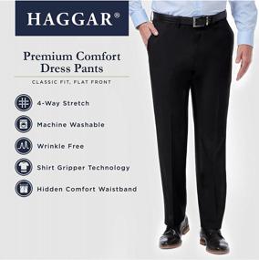 img 1 attached to Haggar Men'S Premium Comfort Dress Pant Classic Fit Reg. And Big & Tall Sizes,
