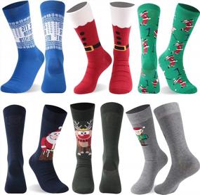 img 4 attached to Women'S Christmas Cartoon Cotton Soft Novelty Cute Funny Patterned New Year Gift Party Socks