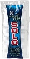 🥤 solo 3-ounce plastic bathroom cups, 80-count package (pack of 80) logo