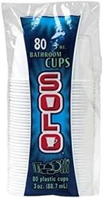 img 2 attached to 🥤 Solo 3-Ounce Plastic Bathroom Cups, 80-Count Package (Pack of 80)