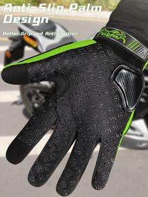 img 2 attached to 🧤 COFIT Breathable Mesh Motorcycle Gloves with Hard Knuckle, Touchscreen, for Men and Women - Ideal for BMX, ATV, MTB Riding, Road Racing, Cycling, and Bike