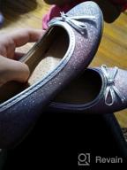 img 1 attached to FITORY Glitter Ballet Shoes for Little Girls, Size 12-13.5 review by Dinero Bentz