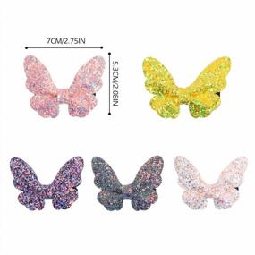 img 3 attached to VCOSTORE 130 Pcs Fashion Hair Clips For Girls，Cute Cartoon Colorful Snap Hairclips Hair Accessories For Girls Women Hair Accessories (5 PCS)