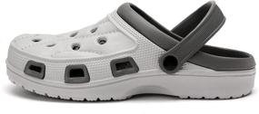 img 1 attached to Discover the Comfort and Durability of SANOSSI Men's Lightweight Outdoor Sandals - Mules & Clogs