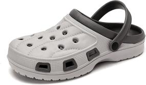 img 4 attached to Discover the Comfort and Durability of SANOSSI Men's Lightweight Outdoor Sandals - Mules & Clogs