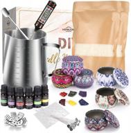 create beautiful candles at home: homkare's complete candle making kit for adults with soy wax, melting pot, tins, and fragrances logo