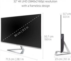 img 2 attached to ViewSonic VX3276 4K MHD безрамочный монитор DisplayPort Встроенные динамики, антибликовое покрытие, VX3276-4K-MHD-CR, 4K, HDMI