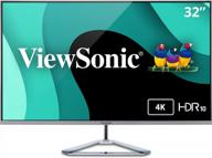viewsonic vx3276 4k mhd frameless monitor displayport built-in speakers, anti-glare coating, vx3276-4k-mhd-cr, 4k, hdmi logo