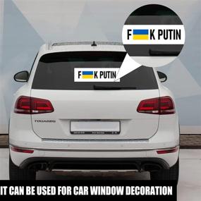 img 1 attached to MAGA I Stand with Ukraine: Support Ukraine Decal in Ukrainian Flag Colors - 10 PCS