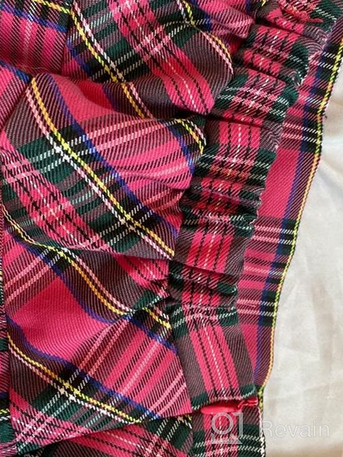 img 1 attached to Trendy Tartan Girls Skirt: Ideal School Uniform for Girls' Clothing review by Sandy Vaughn