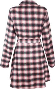 img 1 attached to 👗 FANCYINN Checkered Sleeve Casual Women's Clothing Dresses