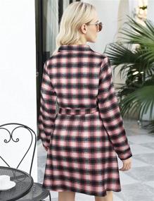 img 3 attached to 👗 FANCYINN Checkered Sleeve Casual Women's Clothing Dresses