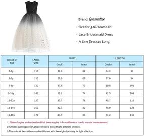 img 3 attached to Glamulice Princess Sparkle Bridesmaid Ballgown Girls' Clothing ~ Dresses