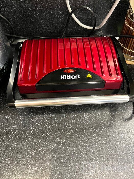 img 2 attached to Sandwich maker Kitfort KT-1609 Panini Maker, red review by Ewa Zalewska ᠌