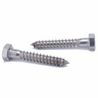 stainless steel self-tapping bolts for outdoor projects - muzata 50 pack 5/16''×2'' hex lag screws fa03, fn1 logo
