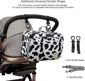 img 3 attached to Baby Diaper Caddy Bag Stroller Nursery