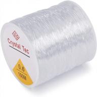 crystal thread fibre stretch elastic clear cord jewelry beading string fishing line 0.6mm 1roll/100m obsede logo