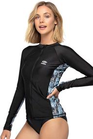 img 3 attached to AXESEA Womens Bathing Printed Protection Women's Clothing : Swimsuits & Cover Ups