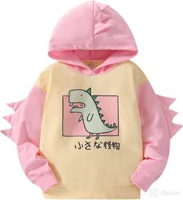 img 4 attached to TIMOGG Toddler Sweatshirts Dinosaur Pullover Apparel & Accessories Baby Boys