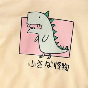 img 1 attached to TIMOGG Toddler Sweatshirts Dinosaur Pullover Apparel & Accessories Baby Boys