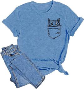 img 3 attached to Cat Mom Shirts: Stylish Cat Mama T-Shirts & Funny Graphic Tees for Pet-Loving Women