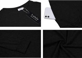 img 1 attached to Stay Stylish And Snug With LaLaLa'S Women'S Comfy Sweatshirts Pullover T-Shirts And Blouses!
