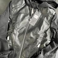 img 1 attached to MBJ Women'S Faux Leather Motorcycle Jacket With Hoodie: Stylish And Durable By Johnny review by Angela White