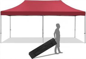 img 4 attached to Wonlink 10X20 Ft Instant Pop Up Canopy, Folding Heavy Duty Height Adjustable Shelter Gazebos With Wheeled Bag
