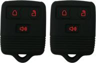 🔑 2-pack coolbestda rubber key fob protector remote skin cover case keyless entry for ford f150 f250 f350 explorer ranger escape expedition logo