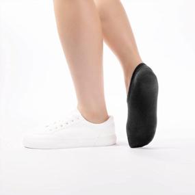 img 2 attached to IDEGG Унисекс бесшовные невидимые носки с антискользящим покрытием, низкого выреза, для мужчин и женщин