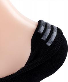 img 1 attached to IDEGG Unisex No Show Socks Anti-Slip Low Cut Athletic Invisible Liner Socks For Men And Women