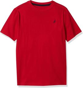 img 3 attached to Nautica Short Sleeve Solid Shirt Boys' Clothing ~ Tops, Tees & Shirts