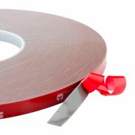 waterproof double sided foam tape for heavy duty mounting of led strip lights and home/office decorations - 108 feet x 0.39 inches x 0.03 inches logo