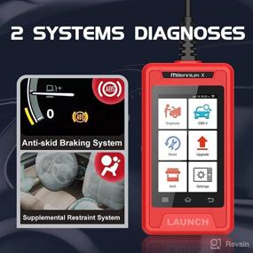 img 3 attached to 🚗 Enhanced Performance Millennium X OBD2 Scanner with ABS/SRS Car Code Reader, ABS Bleeding/Oil/Injector/EPB/IMMO/TPMS 16 Reset Functions Included (Select 3 for Free), Auto-VIN, WiFi Free Update (Exclusive to US & CA)