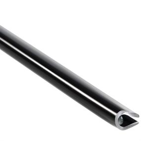 img 1 attached to 🛡️ Protective Trim-Lok Edge Guard: Secure Your Car Doors, Furniture & Vending Machines - Flexible PVC Plastic with Black Finish, 25' Length - Fits 1/8” Edge