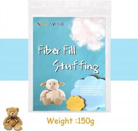 img 3 attached to 5.3Oz Premium Fiber Fill, Polyester Fiber Fill Stuffing Pillow Filling Stuffing Cushion Filling, High Resilience Fill Fiber For Stuffed Animal Crafts, Small Dolls