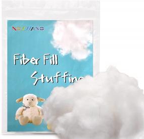 img 4 attached to 5.3Oz Premium Fiber Fill, Polyester Fiber Fill Stuffing Pillow Filling Stuffing Cushion Filling, High Resilience Fill Fiber For Stuffed Animal Crafts, Small Dolls