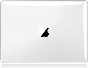 img 2 attached to Кристально чистый чехол для MacBook Air 13,6 дюйма, модель A2681 2022 года с чипом M2 Touch ID + чехол для клавиатуры + ткань из микрофибры - гладкий и защитный прозрачный дизайн от UESWILL